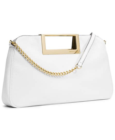 clutch michael kors|michael kors women's white clutch.